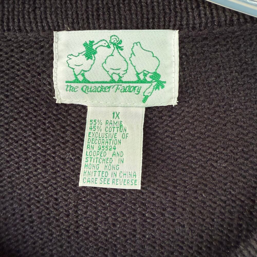 Quacker Factory Butterflies Black Oversized Patch… - image 2